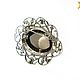 Topaz 'Misty dawn' brooch with rauchtopaz on silver. Brooches. Design jewelry. My Livemaster. Фото №4