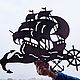 Weather vane on the roof ' Ship with anchors'. Vane. arnometaldecor. Online shopping on My Livemaster.  Фото №2