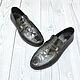 Order Genuine leather loafers with ostrich shins and genuine leather. SHOES&BAGS. Livemaster. . Moccasins Фото №3