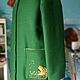 coat: Green coat with fox. Coats. Алена Тимофеева (indeeza). My Livemaster. Фото №6
