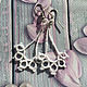 Earrings lace of frivolite, Earrings, Sevastopol,  Фото №1