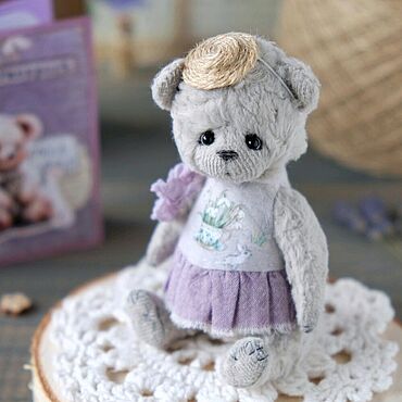 Куклы и игрушки ручной работы. Ярмарка Мастеров - ручная работа Мишка Кнопочка. Handmade.