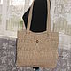 Knitted linen bag.Sountry. Classic Bag. In the rhythm of time. Knitting.. My Livemaster. Фото №5