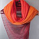 Linen scarf multicolor (72cmx 200cm), Wraps, Jelgava,  Фото №1