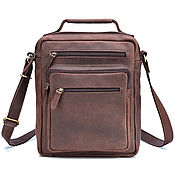 Leather backpack 