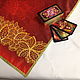 Tablecloth for divination 50h50 cm red. Ritual tablecloth. taronessa. My Livemaster. Фото №6