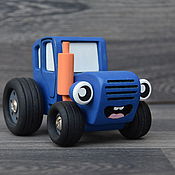 Куклы и игрушки handmade. Livemaster - original item Blue tractor. Handmade.