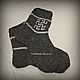 Wool socks with men's protective znakom Overcoming-grass`.The `Overcoming-grass` clears negativity from the mind, body and soul
