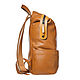 Order Leather backpack 'Argentum' (ochre). Russian leather Guild. Livemaster. . Backpacks Фото №3