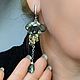 Серьги с лабрадором и лимонным топазом. подарок. Серьги классические. Елена Карпова КБ Украшения из камней. Ярмарка Мастеров.  Фото №7