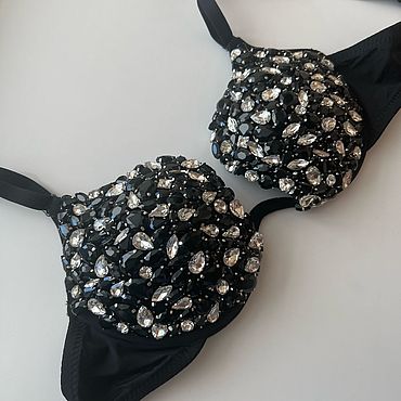 Одежда ручной работы. Ярмарка Мастеров - ручная работа Лиф со стразами. Handmade.