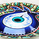 Decorative plate 'eye of Fatima' amulet in the house. Decorative plates. Art by Tanya Shest. My Livemaster. Фото №5