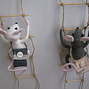 Сувениры и подарки handmade. Livemaster - original item magnet: Mouse-thief. Handmade.