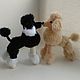 Poodle knitted dog, Stuffed Toys, Arkhangelsk,  Фото №1