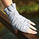 Fingerless gloves Merino wool 'La Boheme', Mitts, Moscow,  Фото №1