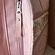 Джинсовая розовая сумка. Сумка-шоппер. журавлик. Ярмарка Мастеров.  Фото №5