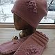 Шапка и варежки "Лиловые". Варежки. Knit_elka (ELDARCHIK26). Ярмарка Мастеров.  Фото №5