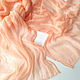 Scarf Stole Batik 'Peach' Silk 100% Hand-dyed. Scarves. Silk Batik Watercolor ..VikoBatik... My Livemaster. Фото №5