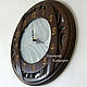 Настенные часы "Круговорот времени", белое стекло. Часы классические. KancyrevDecoration. Ярмарка Мастеров.  Фото №4