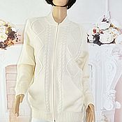Одежда handmade. Livemaster - original item Knitted jacket,50-54p.. Handmade.