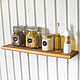 Wall shelf in natural color, 60 cm. Shelves. Foxwoodrus. Online shopping on My Livemaster.  Фото №2