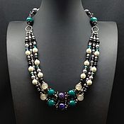 Украшения handmade. Livemaster - original item Necklace. beads. Multi-row decoration.. Handmade.