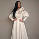 Elegant dress with hand embroidery ' May wisteria'. Dresses. KVITKA. Online shopping on My Livemaster.  Фото №2
