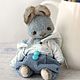 Тедди зверята: милый зайчик тедди миниатюрный teddy bunny. Тедди Зверята. LuckyBearsShop. Ярмарка Мастеров.  Фото №8