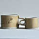 Чашки керамические пара ручной работы дизайнерские чашки, Чайные пары, Москва,  Фото №1
