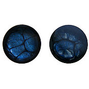 Украшения handmade. Livemaster - original item Cufflinks with painted blue color. Handmade.