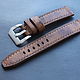 Hand made watch strap 20 mm. Watch Straps. udmLEATHER. Online shopping on My Livemaster.  Фото №2