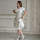 Skirt with a clasp Busk cotton polka dots. Skirts. pugovkino delo (Pugovkino-delo). My Livemaster. Фото №4