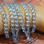 Материалы для творчества handmade. Livemaster - original item Aquamarine beads with 6h4 mm cut. PCs. Handmade.