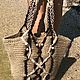 Пляжная сумка шоппер бренда jutomanic крючком макраме Индиго, Сумка-шоппер, Темрюк,  Фото №1