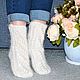 Openwork downy socks for women. Socks. Down shop (TeploPuha34). My Livemaster. Фото №4