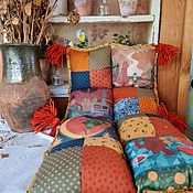 Матрасик и подушки-сидушки для уютного дома