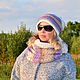 Winter women's set double hat Snood ' lilac'. Caps. Natalie Wool -Art. Online shopping on My Livemaster.  Фото №2