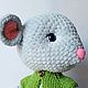 Toy Mouse knitted from plush yarn mouse toy symbol of the year. Stuffed Toys. vyazunchiki-lz (vyazunchiki-lz). My Livemaster. Фото №5