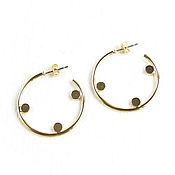 Украшения handmade. Livemaster - original item Earrings rings gold 
