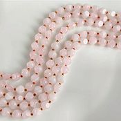 Материалы для творчества handmade. Livemaster - original item Copy of Copy of Copy of Copy of 6-10 mm Rose quartz, faceted beads. Handmade.