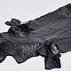 Кожа живота крокодила черного цвета 37 см, Кожа, Санкт-Петербург,  Фото №1