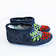 Order  high Rowan felted women's with leather prevention. Obuffca. Livemaster. . Slippers Фото №3