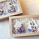 Scented sachet: Florentine sachet with roses, Gift set of 4 pcs. Aromatic sachets. Malenkie radosti (bronven). My Livemaster. Фото №12