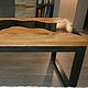 Table sleba river from cedar with glass Chulcha. Tables. Joinery in Altai. Online shopping on My Livemaster.  Фото №2