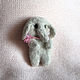 Order Elephant brooch made of wool. handmade toys by Mari. Livemaster. . Brooches Фото №3