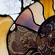 Витражи Тиффани: Аммонит с самоцветами на ветвистой подставке. Витражи. Интерьерные создания Н. Бенгальской. Ярмарка Мастеров.  Фото №6