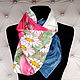 Silk scarf ' Poppies and daisies'. Scarves. Batik Silk Elcheva Sofia. Online shopping on My Livemaster.  Фото №2