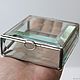Order Box. Jewelry box for rings. Wedding box silver color. Glass Flowers. Livemaster. . Caskets for rings Фото №3