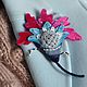 brooch ' magic flowers. Version 5', Brooches, Tver,  Фото №1