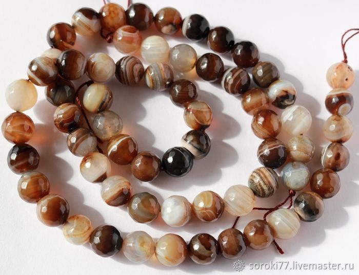 Кофейный агат бусины граненые 12 мм купить в интернет-магазине Ярмарка ...